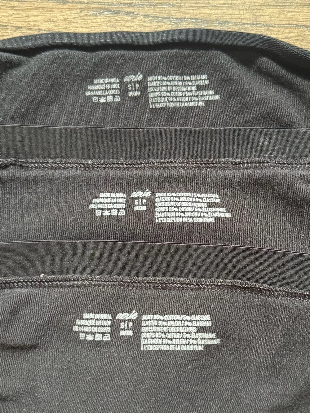 Bundle of 3 Black Aerie Panties!
